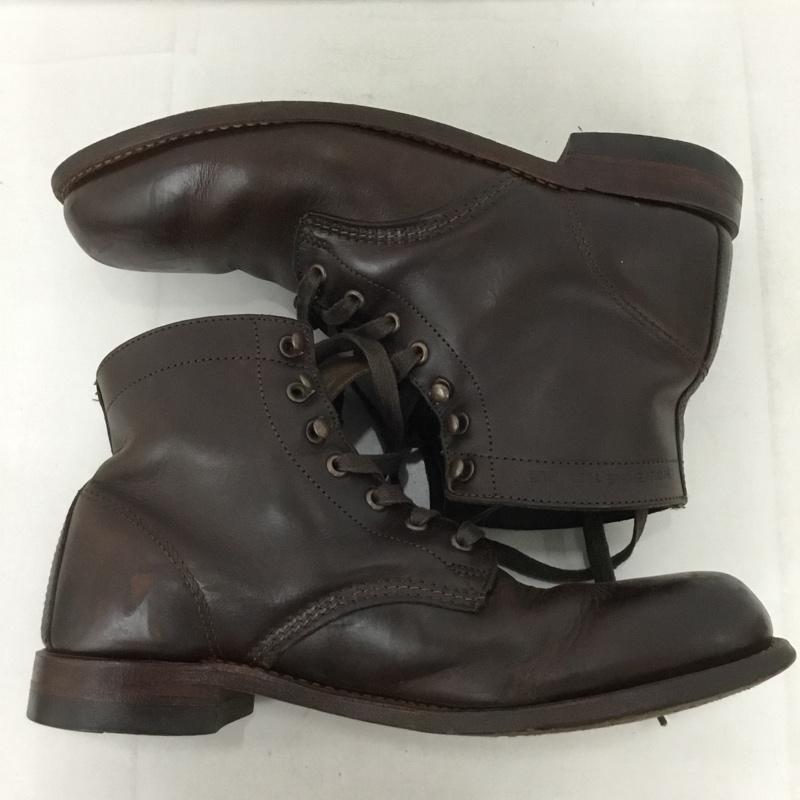 ウルウ゛ァリン WOLVERINE ブーツ ショートブーツ 1000MILE BOOTS W05301 ロゴ、文字 茶 / ブラウン /  メンズ USED 古着 中古 10133903