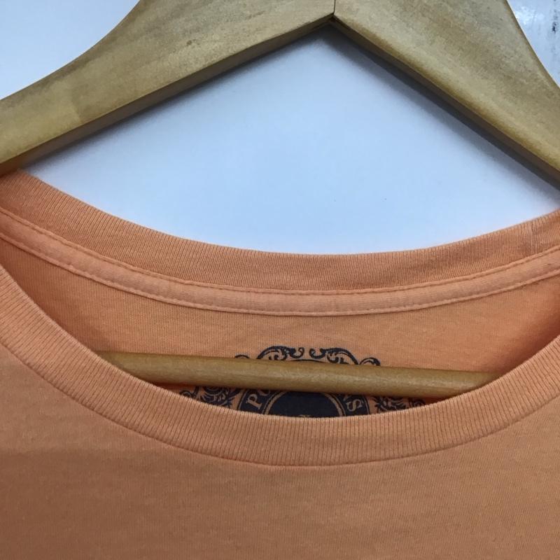 ポロジーンズ Polo Jeans Co. Tシャツ 半袖 RALPH LAUREN ナンバープリント L ロゴ、文字 橙 / オレンジ /  レディース USED 古着 中古 10133554