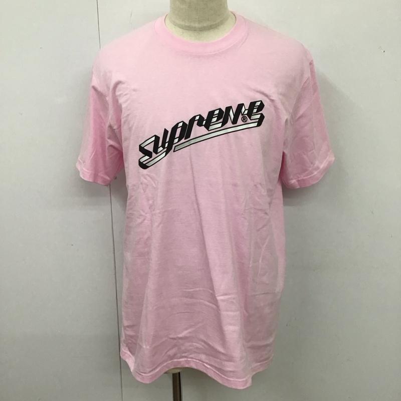 シュプリーム Supreme Tシャツ 半袖 23aw BannerTee 半袖カットソー プリントTシャツ L ロゴ、文字 桃 / ピンク /  メンズ USED 古着 中古 10115126