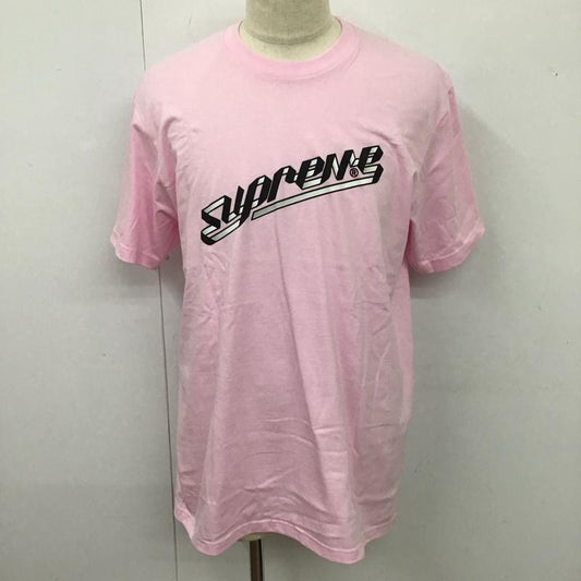 シュプリーム Supreme Tシャツ 半袖 23aw BannerTee 半袖カットソー プリントTシャツ L ロゴ、文字 桃 / ピンク /  メンズ USED 古着 中古 10115126