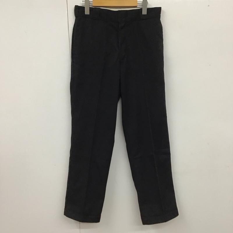 ディッキーズ Dickies パンツ チノパン 874BK ORIGINAL FIT 32×30 ワークパンツ 32インチ ロゴ、文字 黒 / ブラック /  メンズ USED 古着 中古 10112931