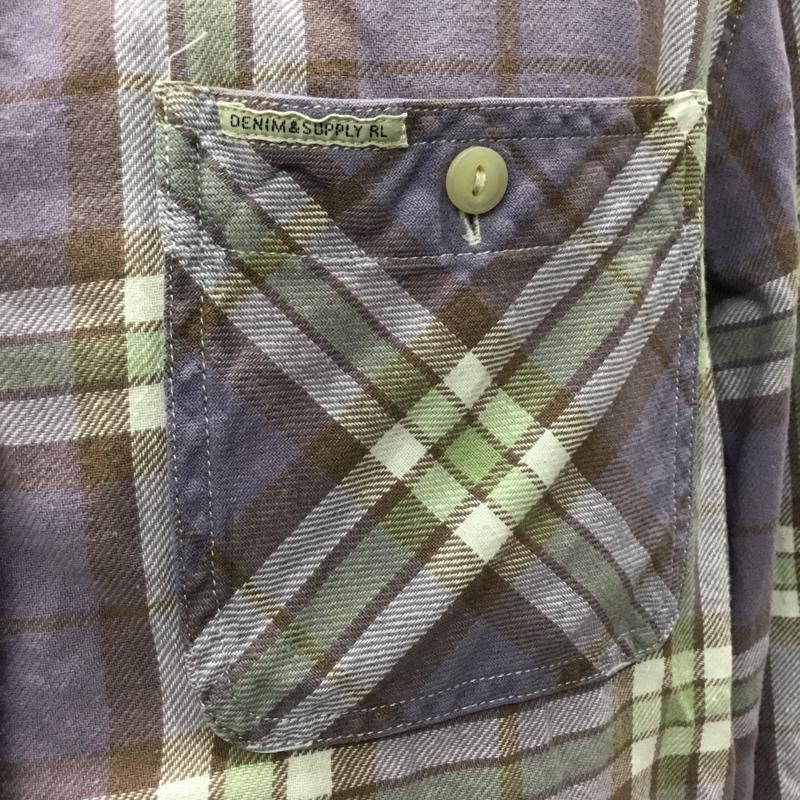 デニム アンド サプライ DENIM & SUPPLY シャツ、ブラウス 長袖 胸ポケット M チェック マルチカラー / マルチカラー /  メンズ USED 古着 中古 10117159