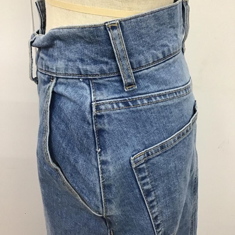 フーズフーチコ who s who Chico スカート ロングスカート CHZ1021301A0006 アシメフロントデニムフレアスカート タグ付き M 無地 青 / ブルー /  レディース USED 古着 中古 10122142