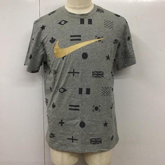 ナイキ NIKE Tシャツ 半袖 ct6557-063 プレヒートAOPTシャツ 半袖カットソー プリントTシャツ XL プリント 灰 / グレー /  メンズ USED 古着 中古 10114669