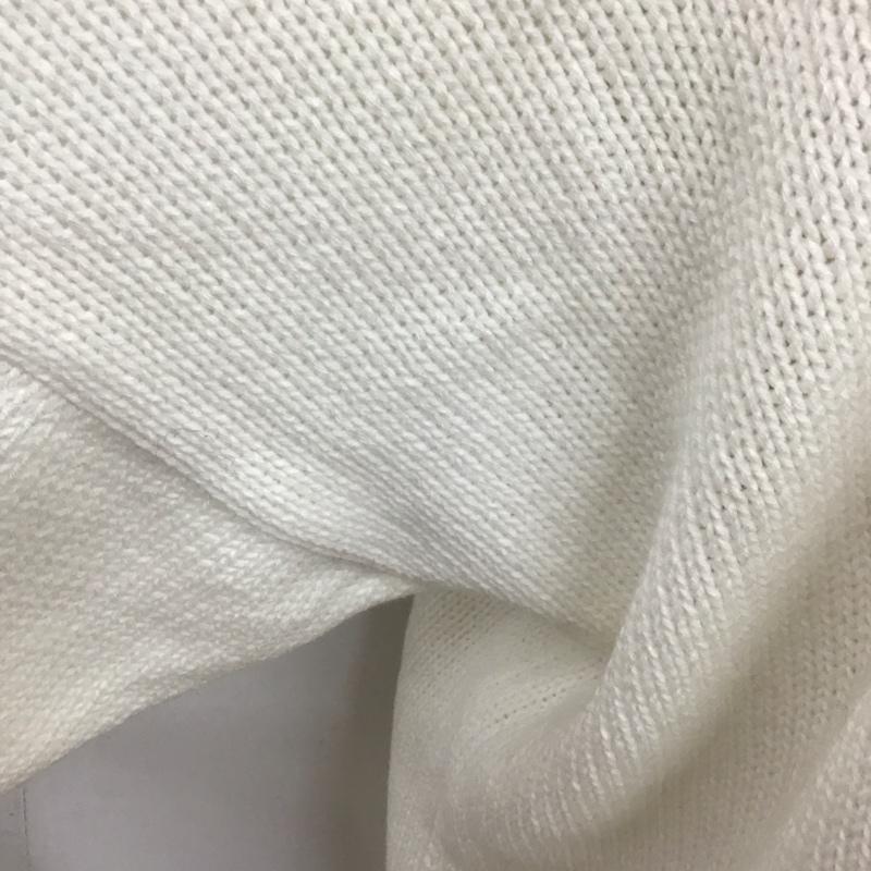 サルバム sulvam ニット、セーター 長袖 SH-K05-830 サイドスリット M 無地 白 / ホワイト /  メンズ USED 古着 中古 10120755