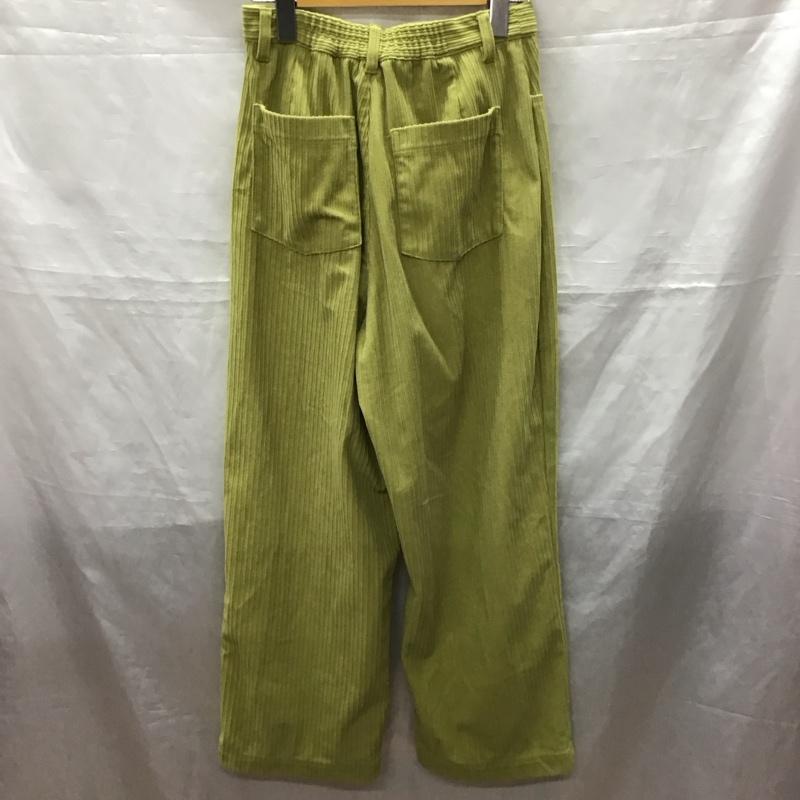 エヘカソポ ehka sopo パンツ スラックス コーデュロイパンツ FREE 無地 薄緑 / ライトグリーン /  レディース USED 古着 中古 10123451