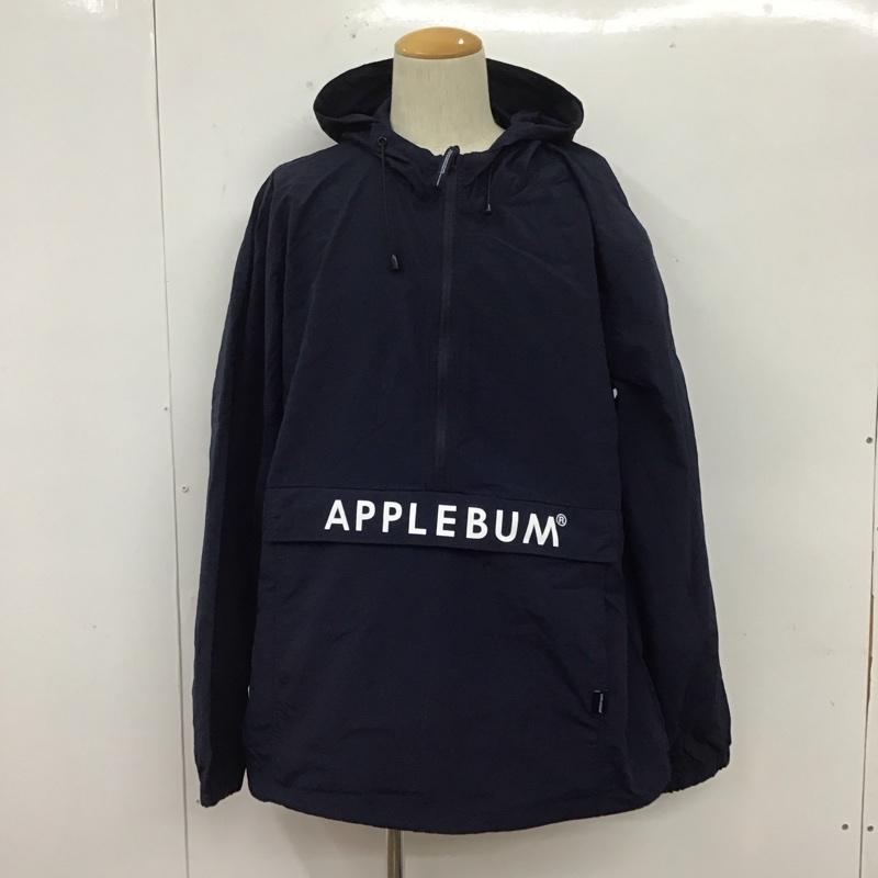 アップルバム APPLEBUM ジャケット、上着 ジャケット、ブレザー ハーフジップ ナイロン XL ロゴ、文字 紺 / ネイビー /  メンズ USED 古着 中古 10107983