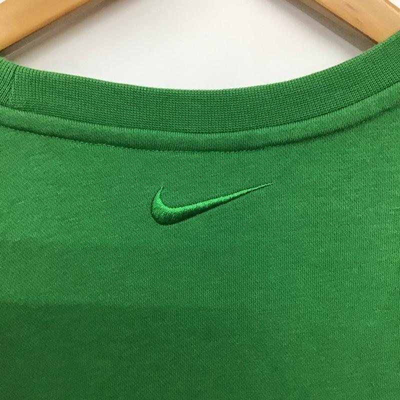 ナイキ NIKE トレーナー 長袖 fz4729-399 NSWFTNCPSLSクルー 長袖トレーナー スウェット XXL ロゴ、文字 緑 / グリーン /  メンズ USED 古着 中古 10137341