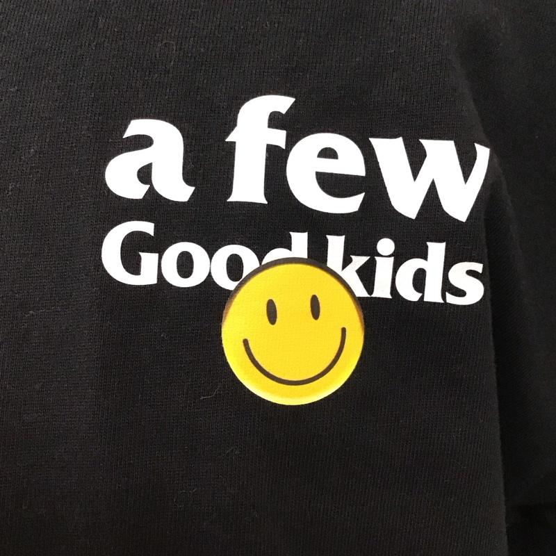 アフューグッドキッズ A FEW GOOD KIDS Tシャツ 半袖 半袖カットソー プリントTシャツ クルーネックカットソー M ロゴ、文字 黒 / ブラック /  メンズ USED 古着 中古 10120014