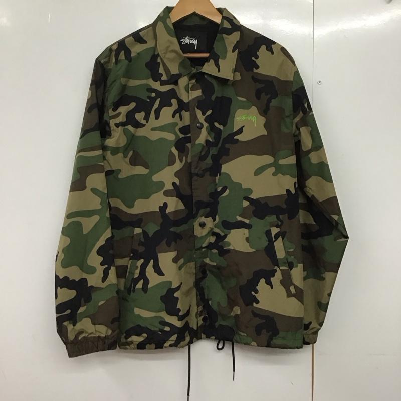 ステューシー STUSSY ジャケット、上着 ジャケット、ブレザー コーチジャケット 迷彩 カモ柄 M ロゴ、文字 マルチカラー / マルチカラー /  メンズ USED 古着 中古 10144003