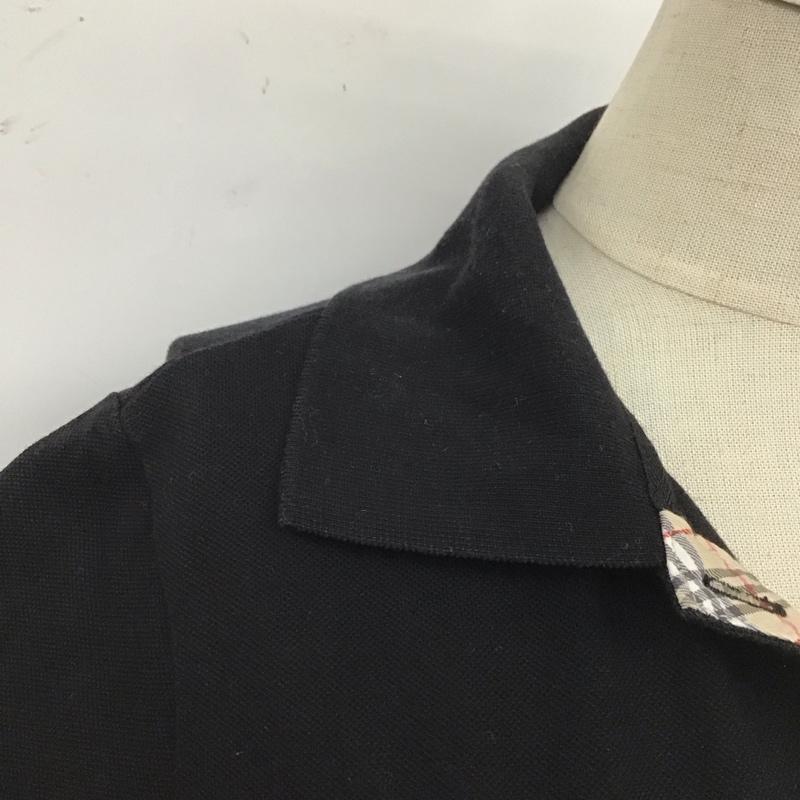 バーバリーブルーレーベル BURBERRY BLUE LABEL ポロシャツ 半袖 FAF02-284-11 38 ワンポイント 黒 / ブラック /  レディース USED 古着 中古 10111081