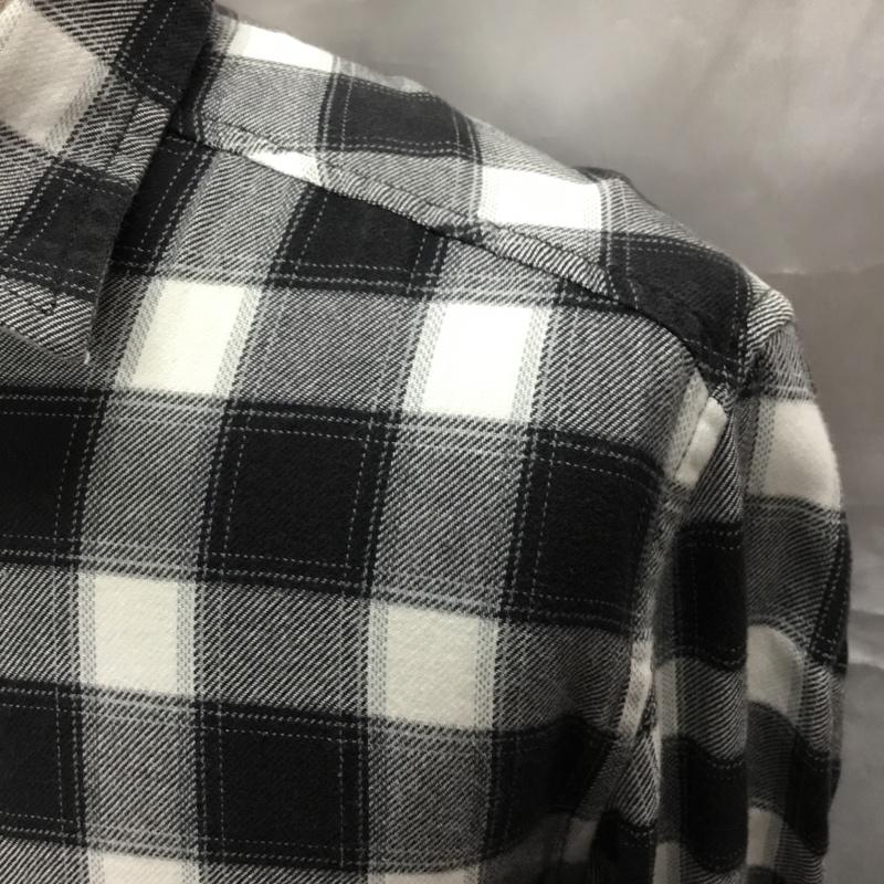 ディーゼル DIESEL シャツ、ブラウス 長袖 長袖シャツ カラーシャツ ポケットシャツ 長袖カットソー チェックシャツ S チェック 白 / ホワイト / X 黒 / ブラック /  メンズ USED 古着 中古 10117574