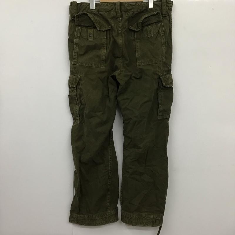アバクロンビーアンドフィッチ ABERCROMBIE&FITCH パンツ ワークパンツ、ペインターパンツ カーゴパンツ カジュアルパンツ ワイドパンツ ワークパンツ ミリタリーパンツ L 無地 カーキ / カーキ /  メンズ USED 古着 中古 10109856