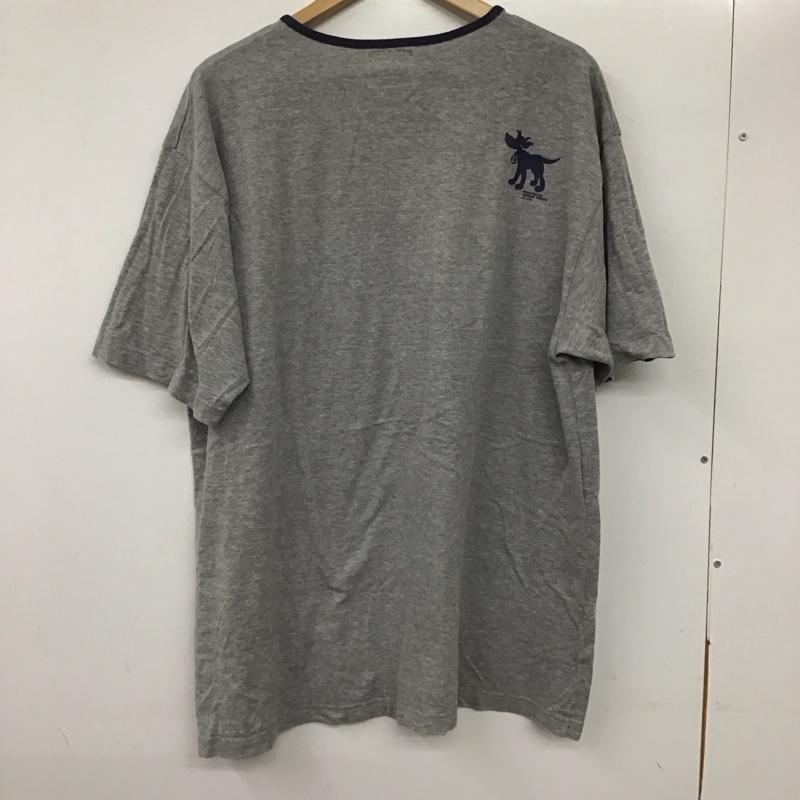ショーナンボー Shonanbo Tシャツ 半袖 半袖カットソー 無地Tシャツ ヘンリーネックカットソー XL プリント 灰 / グレー /  メンズ USED 古着 中古 10136092