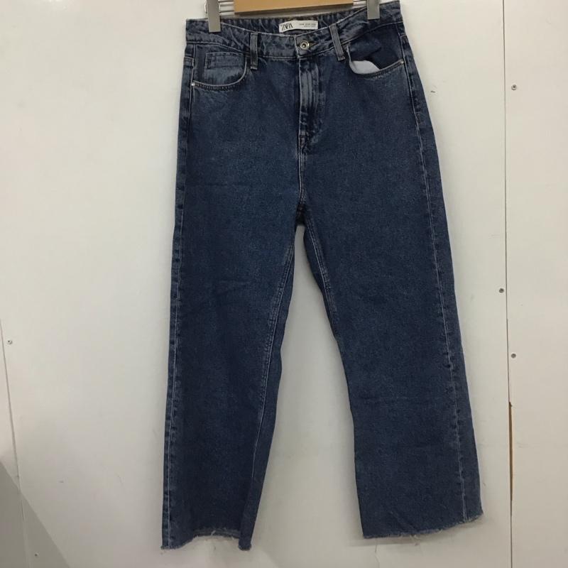 ザラ ZARA パンツ デニム、ジーンズ 36 無地 インディゴ / インディゴ /  レディース USED 古着 中古 10139946
