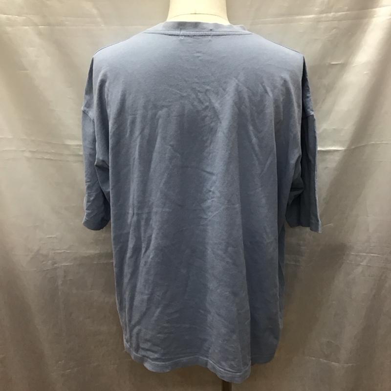 カンゴール KANGOL Tシャツ 半袖 YGLUA21-C050 オーバーサイズ LL ロゴ、文字 水色 / ライトブルー /  メンズ USED 古着 中古 10117051
