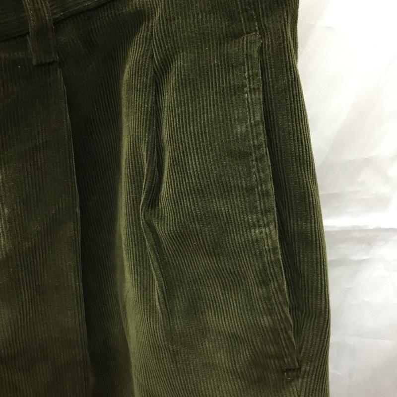 ブルックスブラザーズ BROOKS BROTHERS パンツ チノパン チノパン ワイドパンツ カジュアルパンツ ストレートパンツ コーデュロイパンツ 34 無地 緑 / グリーン /  メンズ USED 古着 中古 10111319