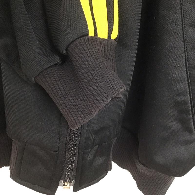 アディダス adidas ジャケット、上着 ジャケット、ブレザー ジップアップジャケット アウター ジャージ 古着 M ロゴ、文字 黒 / ブラック /  メンズ USED 古着 中古 10146990