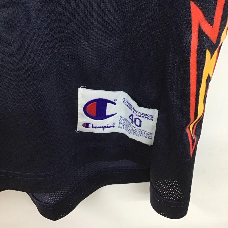 チャンピオン Champion タンクトップ タンクトップ ノースリーブカットソー タンクトップ ユニホーム スポーツウェア M ロゴ、文字 紺 / ネイビー /  メンズ USED 古着 中古 10136653