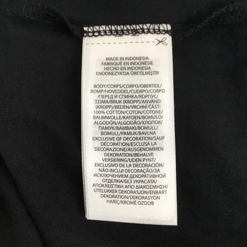 ポロラルフローレン POLO RALPH LAUREN Tシャツ 半袖 半袖カットソー プリントTシャツ Vネックカットソー XL ロゴ、文字 黒 / ブラック /  メンズ USED 古着 中古 10130687