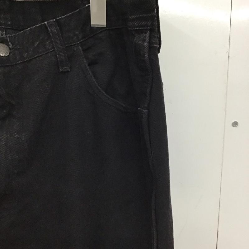 古着 USED パンツ デニム、ジーンズ デニムパンツ ワイドパンツ カジュアルパンツ 38インチ 無地 黒 / ブラック /  メンズ USED 古着 中古 10150076
