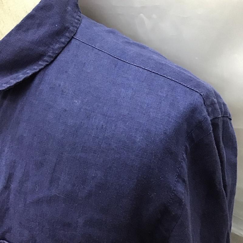 バーバリーブルーレーベル BURBERRY BLUE LABEL シャツ、ブラウス 長袖 長袖シャツ カラーシャツ ポケットシャツ 長袖カットソー 3 ロゴ、文字 紺 / ネイビー /  メンズ USED 古着 中古 10117454