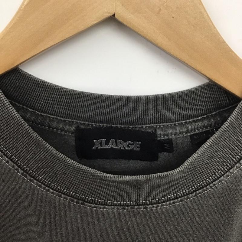 エクストララージ XLARGE Tシャツ 半袖 半袖カットソー プリントTシャツ クルーネックカットソー M ロゴ、文字 灰 / グレー /  メンズ USED 古着 中古 10132303