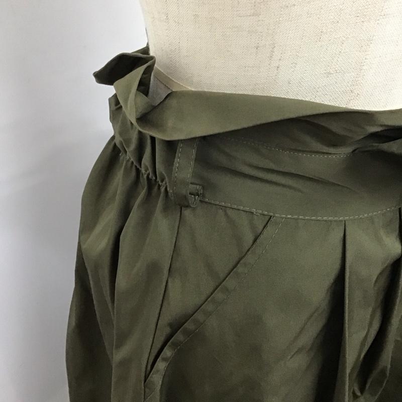 ザラ ZARA スカート ロングスカート XS 無地 カーキ / カーキ /  レディース USED 古着 中古 10124877