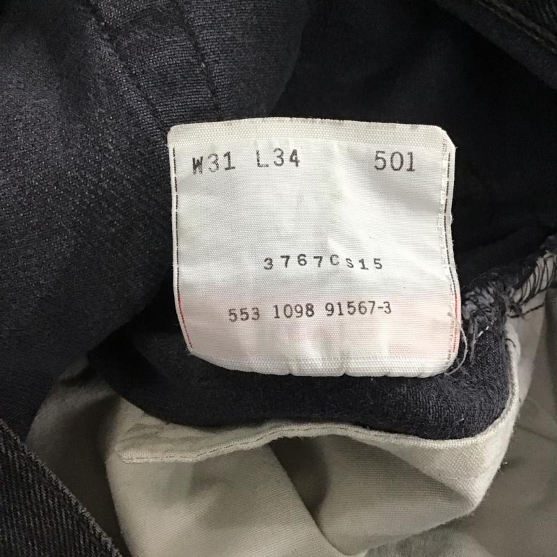 リーバイス Levi s パンツ デニム、ジーンズ デニムパンツ スリムパンツ カジュアルパンツ 90s usa 後染め 31インチ 無地 黒 / ブラック /  メンズ USED 古着 中古 10140883