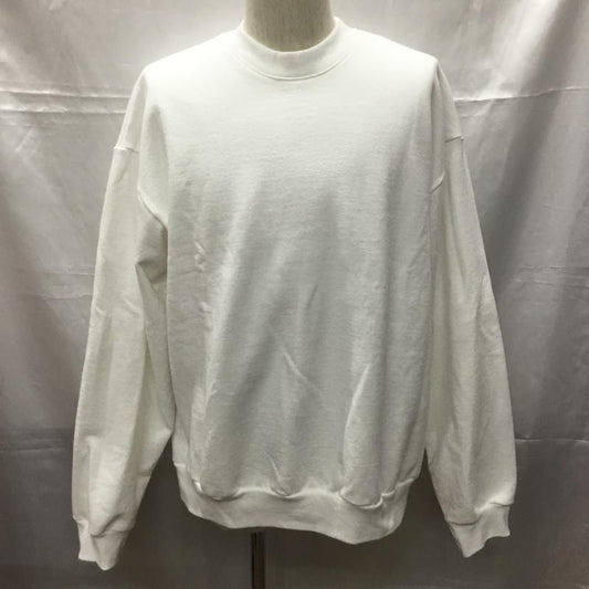 ロサンゼルスアパレル LOS ANGELES APPAREL トレーナー 長袖 L 無地 白 / ホワイト /  メンズ USED 古着 中古 10108913