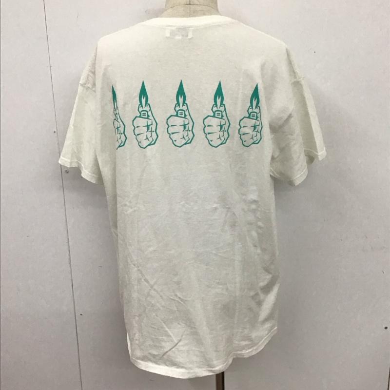 ヘイト HAIGHT Tシャツ 半袖 XL ロゴ、文字 X プリント 白 / ホワイト /  メンズ USED 古着 中古 10107854