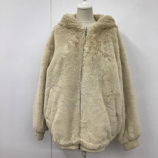 ザラ ZARA ジャケット、上着 ジャンパー、ブルゾン 3046 287 712 リバーシブル パーカー M 無地 ベージュ / ベージュ /  レディース USED 古着 中古 10109600