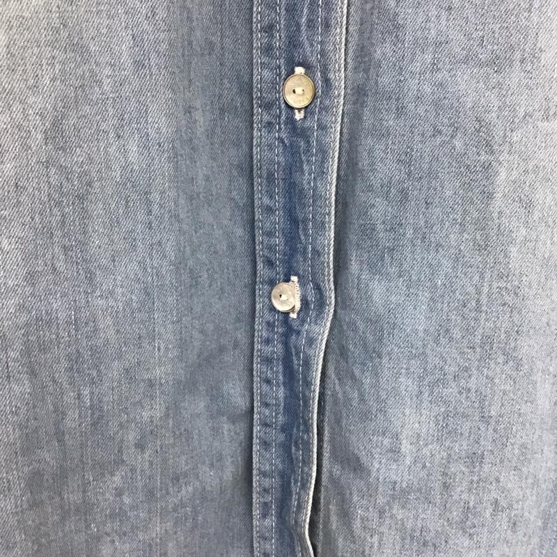 カルナ KALNA シャツ、ブラウス 長袖 1A15002 ルーズシルエットデニムシャツ 0 無地 水色 / ライトブルー /  レディース USED 古着 中古 10143509