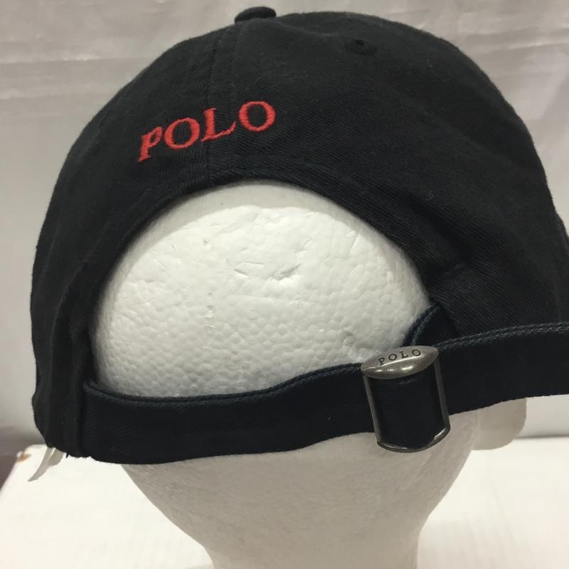 ポロラルフローレン POLO RALPH LAUREN 帽子 キャップ コットン ワンポイント 黒 / ブラック /  メンズ USED 古着 中古 10120568