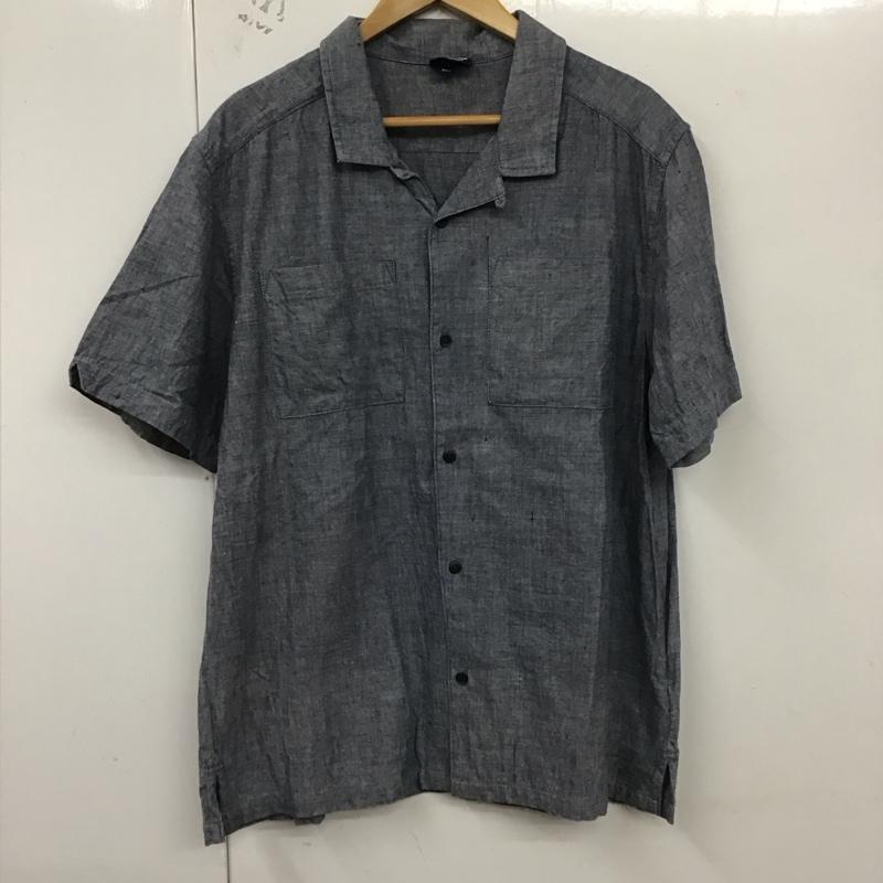 パタゴニア patagonia シャツ、ブラウス 半袖 半袖シャツ 無地シャツ ポケットシャツ L 無地 紺 / ネイビー /  メンズ USED 古着 中古 10130096