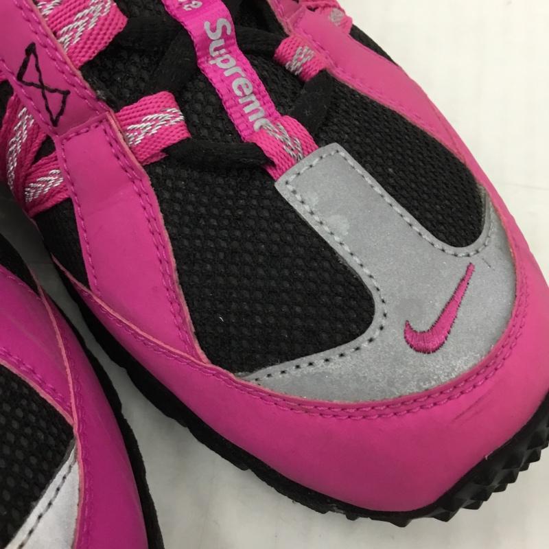 シュプリーム Supreme スニーカー スニーカー 924464-600 NIKE AIR HUMARA 17AW 27.5cm 箱有 27.5cm ロゴ、文字 黒 / ブラック / X 桃 / ピンク /  メンズ USED 古着 中古 10105710