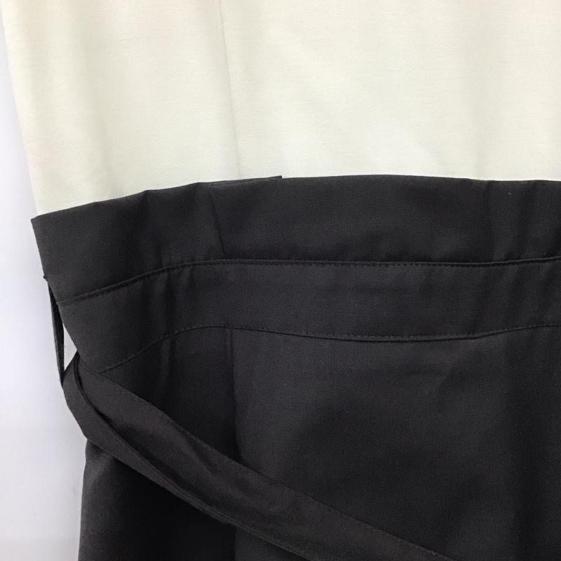 ナチュラルビューティーベーシック NATURAL BEAUTY BASIC ワンピース ロングスカート M 無地 白 / ホワイト / X チャコールグレー / チャコールグレー /  レディース USED 古着 中古 10142118