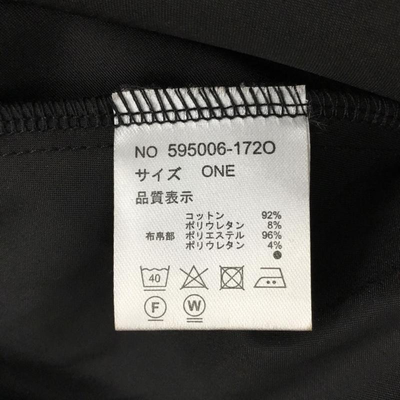 ローフ loaf ワンピース ロングスカート 595006-172O アシンメトリーワンピース 半袖ワンピース ロングワンピース 無地 黒 / ブラック /  レディース USED 古着 中古 10110031