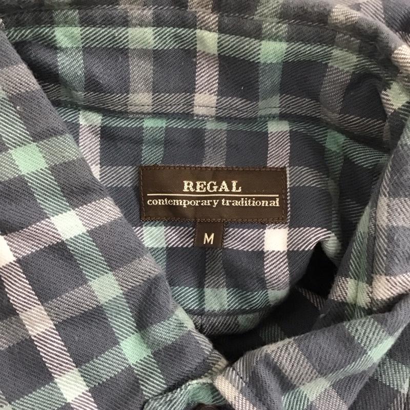 リーガル REGAL シャツ、ブラウス 長袖 ボタンダウンシャツ M チェック マルチカラー / マルチカラー /  メンズ USED 古着 中古 10111376