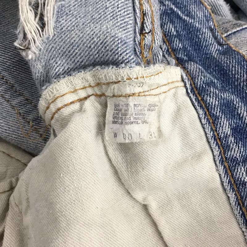 リーバイス Levi s パンツ デニム、ジーンズ 66 前期 デニムパンツ ヴィンテージ 古着 70s 40インチ ダメージ加工 インディゴ / インディゴ /  メンズ USED 古着 中古 10119546