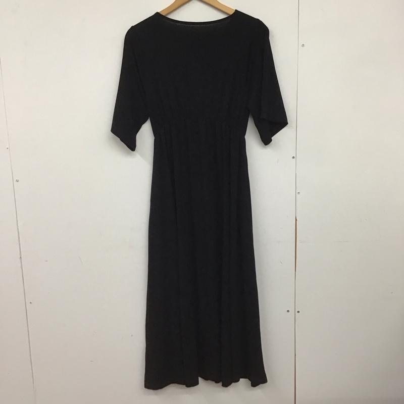 アズールバイマウジー AZUL BY MOUSSY ワンピース ロングスカート 250hsf83-048d T/Fクリーンクールワンピース M 無地 黒 / ブラック /  レディース USED 古着 中古 10149082