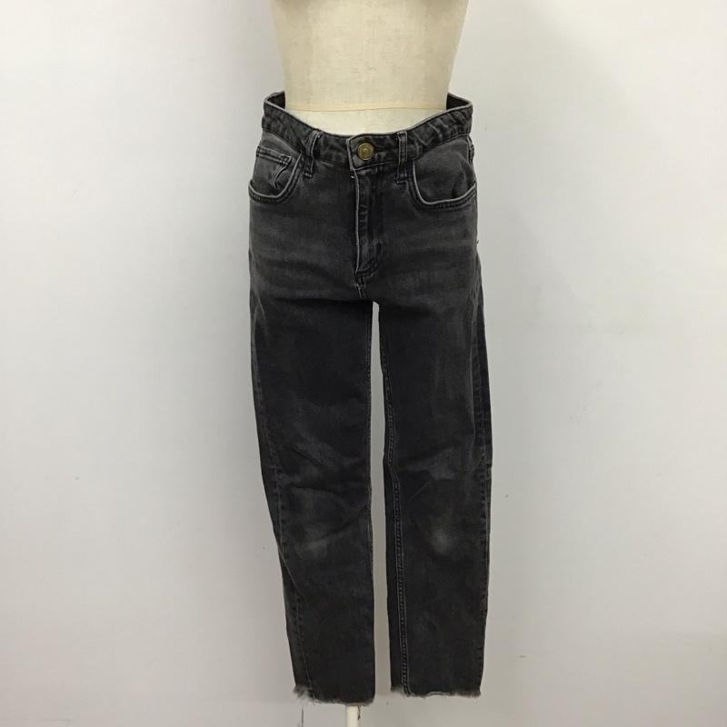 ザラ ZARA パンツ デニム、ジーンズ 38 無地 灰 / グレー /  レディース USED 古着 中古 10121414