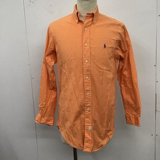 ラルフローレン RALPHLAUREN シャツ、ブラウス 長袖 長袖シャツ カラーシャツ ボタンダウンシャツ 長袖カットソー S ロゴ、文字 橙 / オレンジ /  メンズ USED 古着 中古 10124004