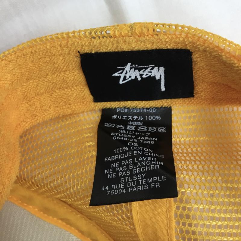 ステューシー STUSSY 帽子 キャップ FREE ロゴ、文字 黄 / イエロー /  メンズ USED 古着 中古 10124389