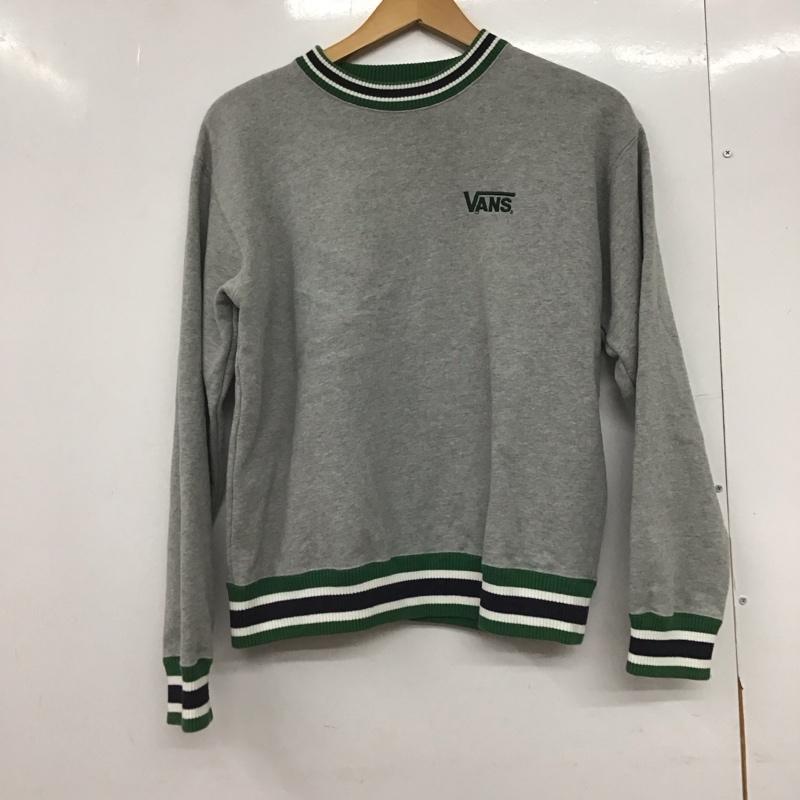 バンズ VANS トレーナー 長袖 長袖トレーナー スウェット クルーネック プルオーバー S ロゴ、文字 灰 / グレー /  メンズ USED 古着 中古 10146048