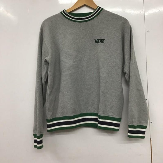 バンズ VANS トレーナー 長袖 長袖トレーナー スウェット クルーネック プルオーバー S ロゴ、文字 灰 / グレー /  メンズ USED 古着 中古 10146048
