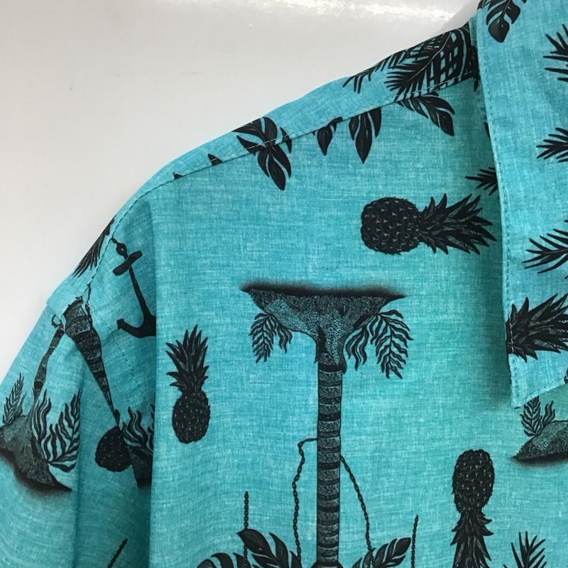 ハーレー Hurley シャツ、ブラウス 半袖 半袖シャツ プリントシャツ ポケットシャツ XL プリント 青 / ブルー /  メンズ USED 古着 中古 10132193