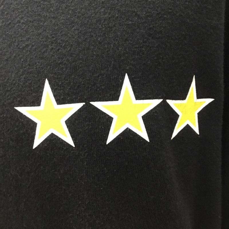 エフエイティー FAT Tシャツ 半袖 F31310-TS05-AB THREE 星 クルーネック SKINNY プリント 黒 / ブラック /  メンズ USED 古着 中古 10115539