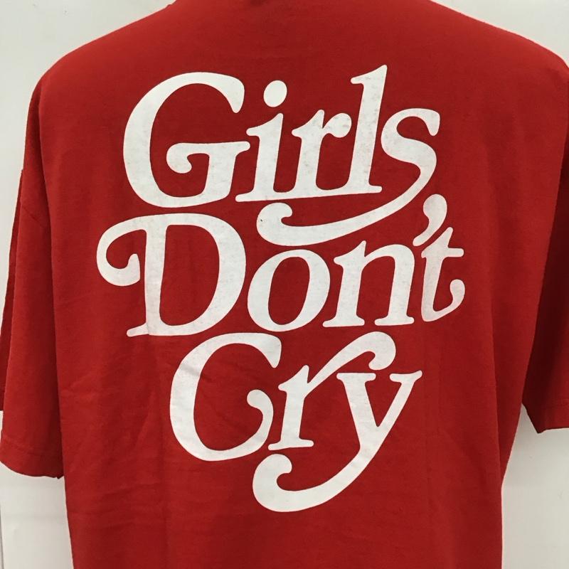 ガールズドントクライ Girls Don t Cry Tシャツ 半袖 XL ロゴ、文字 X プリント 赤 / レッド /  メンズ USED 古着 中古 10117208