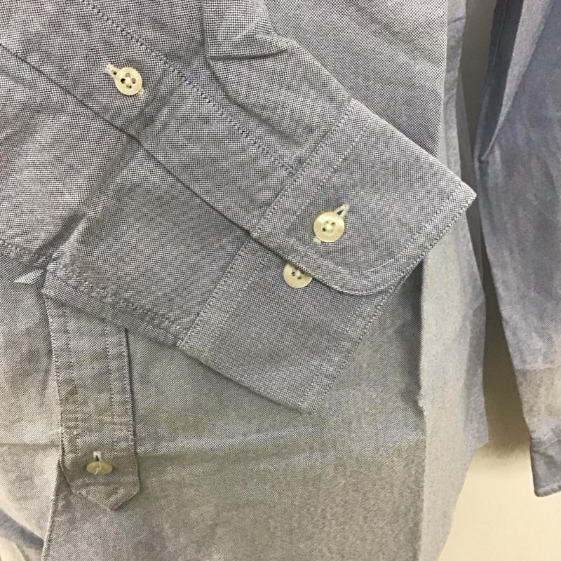 ブルックスブラザーズ BROOKS BROTHERS シャツ、ブラウス 長袖 長袖シャツ カラーシャツ ポケットシャツ 長袖カットソー M 無地 水色 / ライトブルー /  メンズ USED 古着 中古 10112778